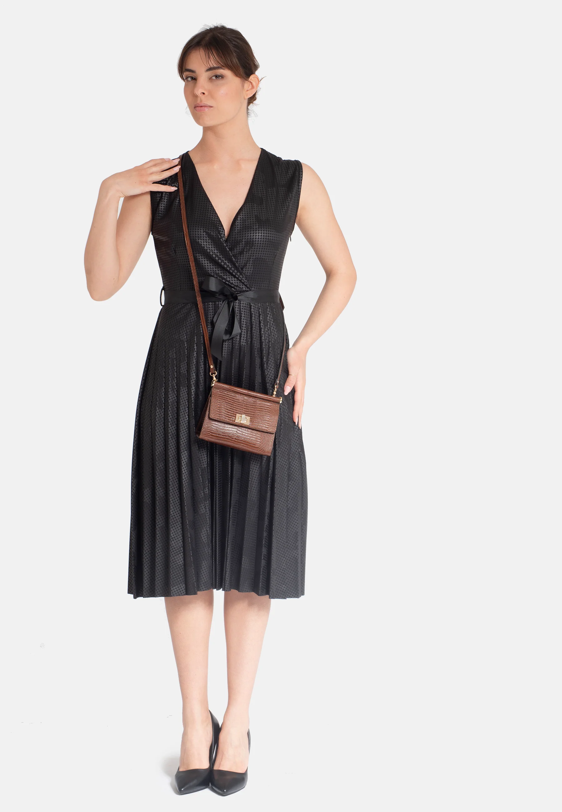 Chic Faux Leather Mini Crossbody Bag