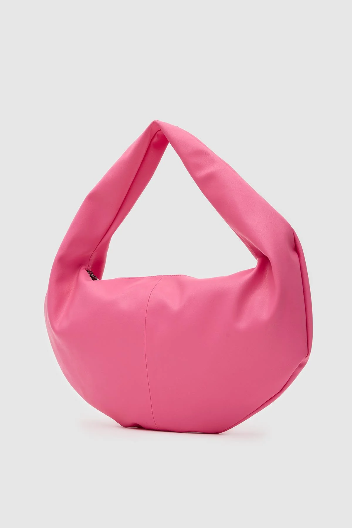 Chic Pink Crescent Shoulder Bag