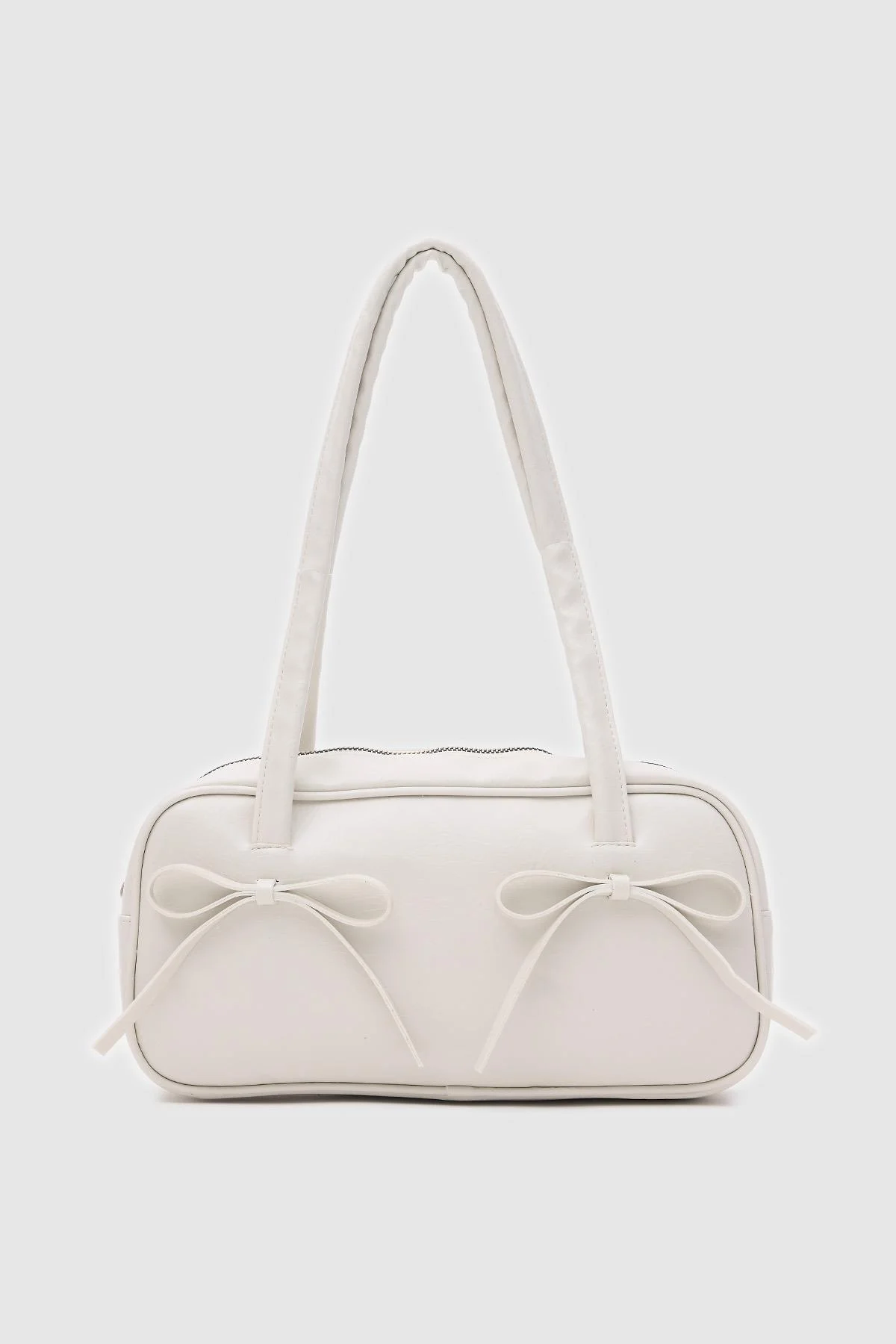 Elegantly Simple White Shoulder Bag