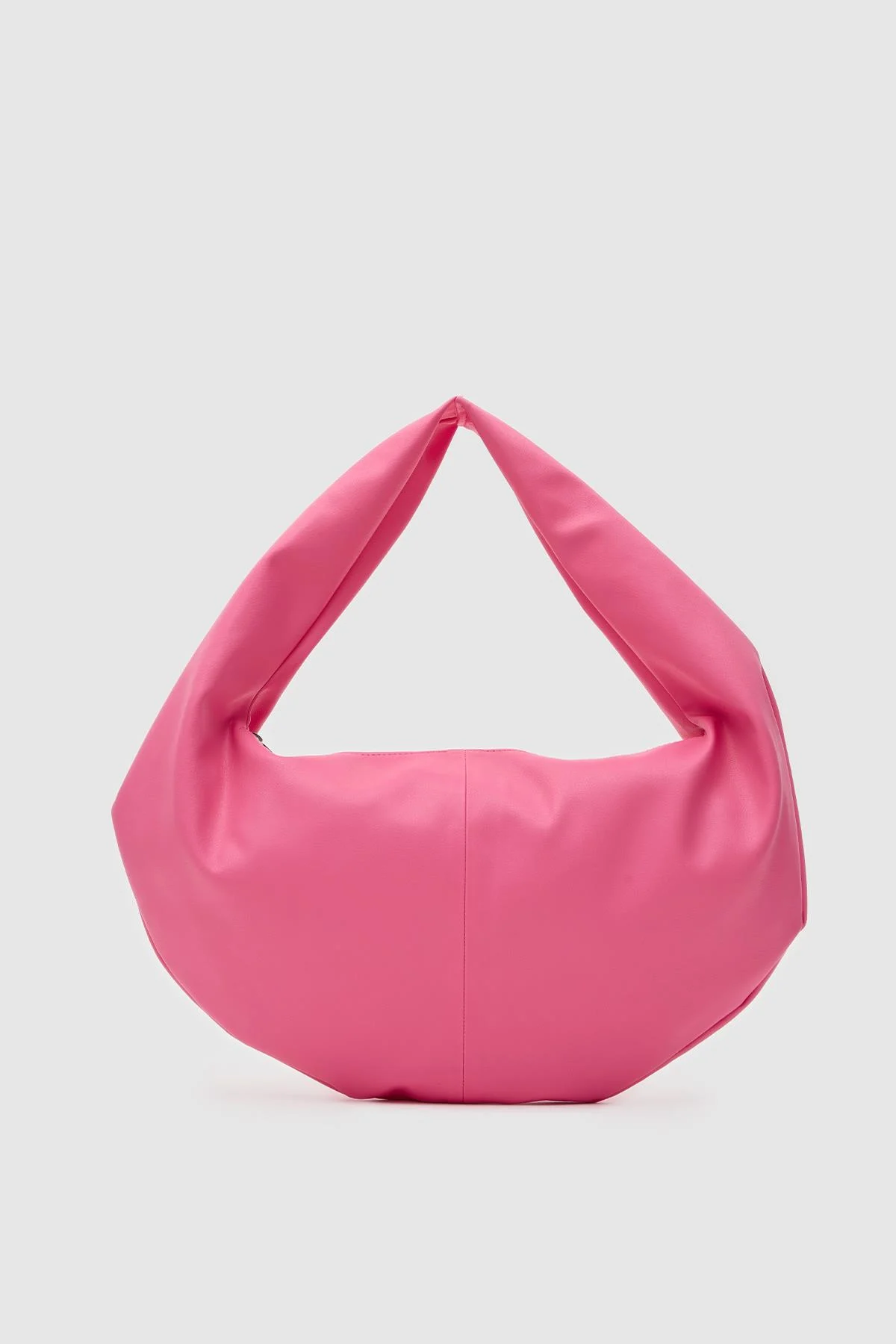 Chic Pink Crescent Shoulder Bag