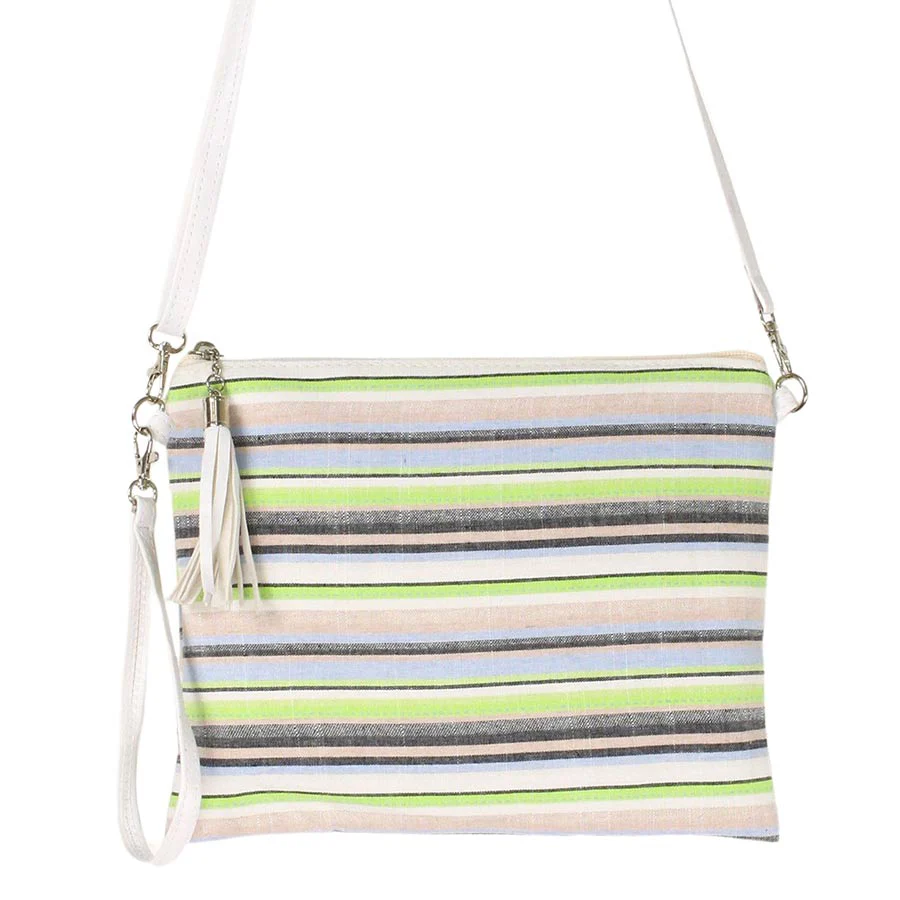 Elegant Striped Crossbody Bag