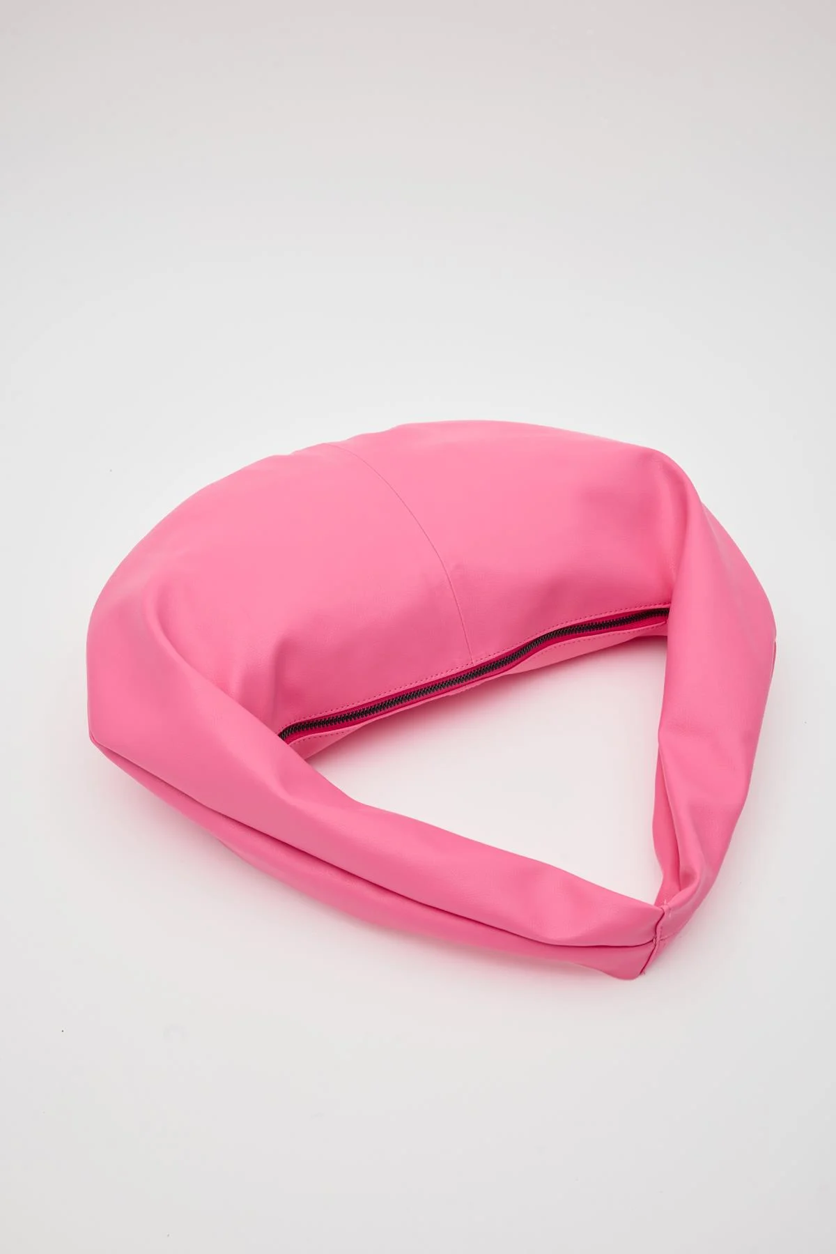 Chic Pink Crescent Shoulder Bag