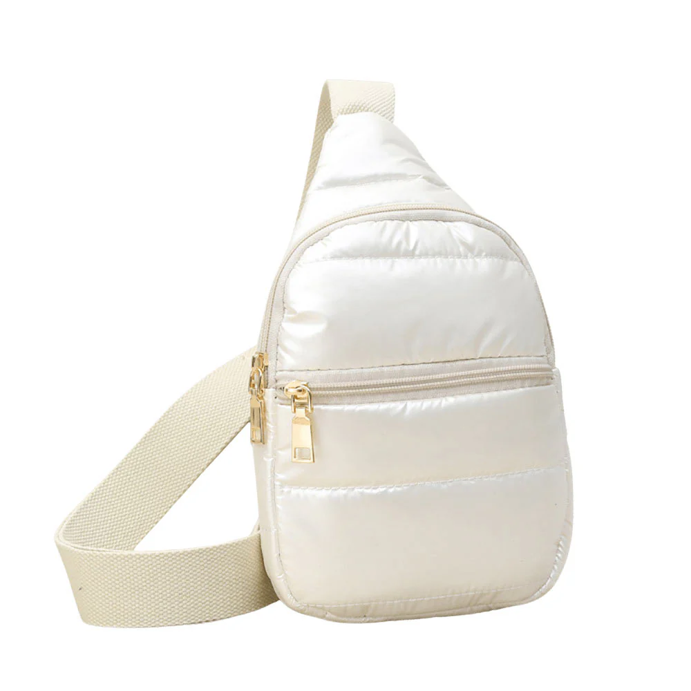Stylish Gold-Tone Sling Bag