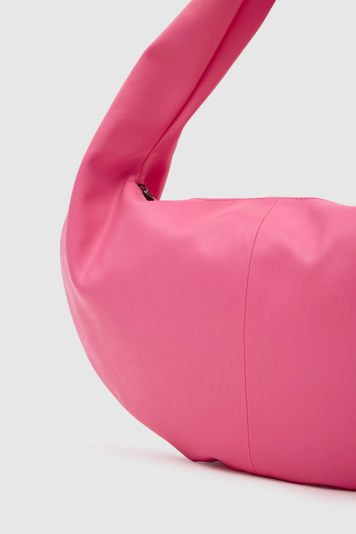 Chic Pink Crescent Shoulder Bag