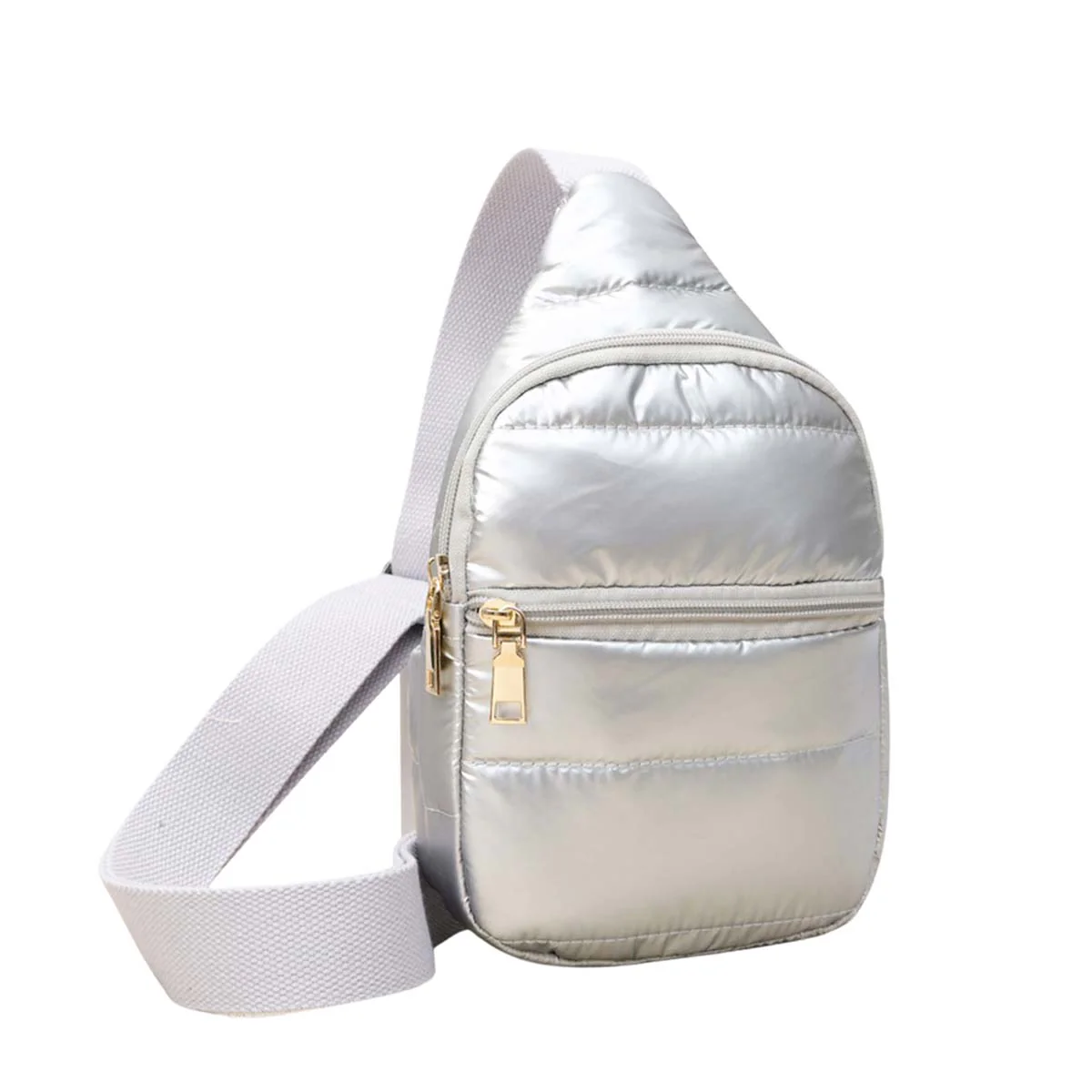 Stylish Gold-Tone Sling Bag