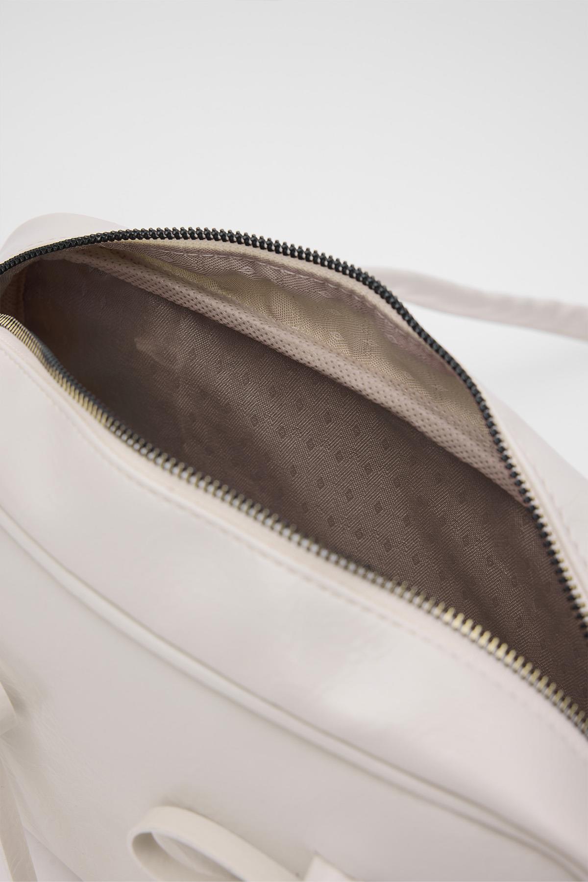 Elegantly Simple White Shoulder Bag