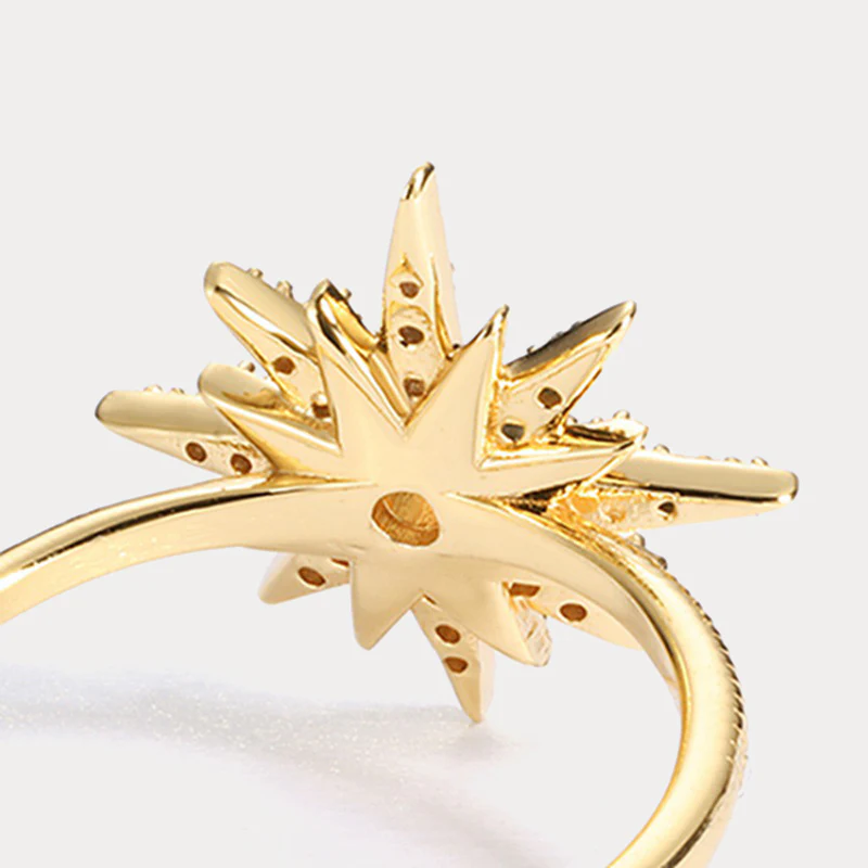 Sparkling Sunburst Ring