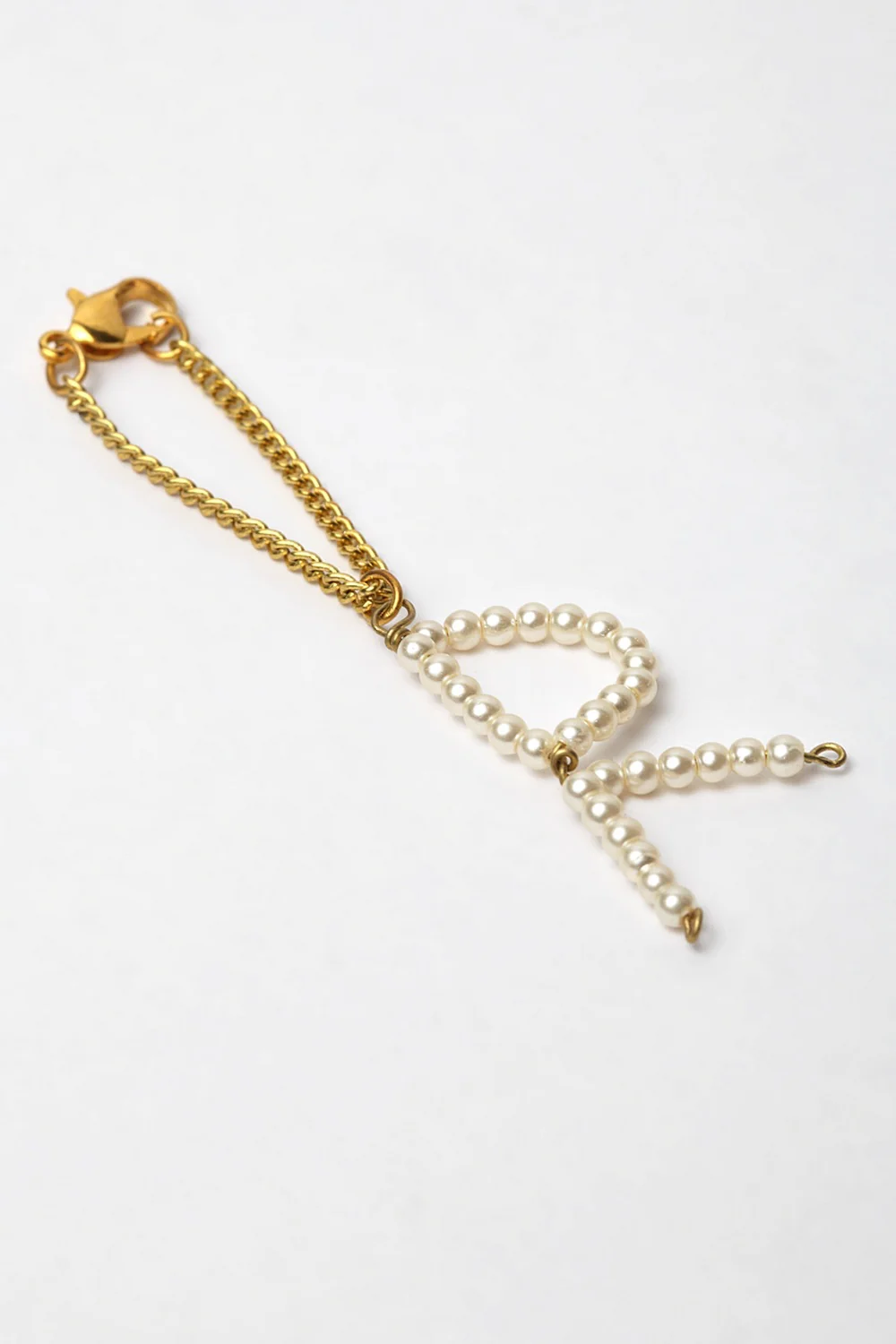 Elegant Faux Pearl Charm Bracelet