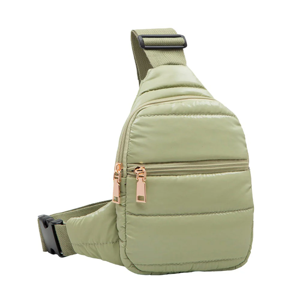 Stylish Gold-Tone Sling Bag