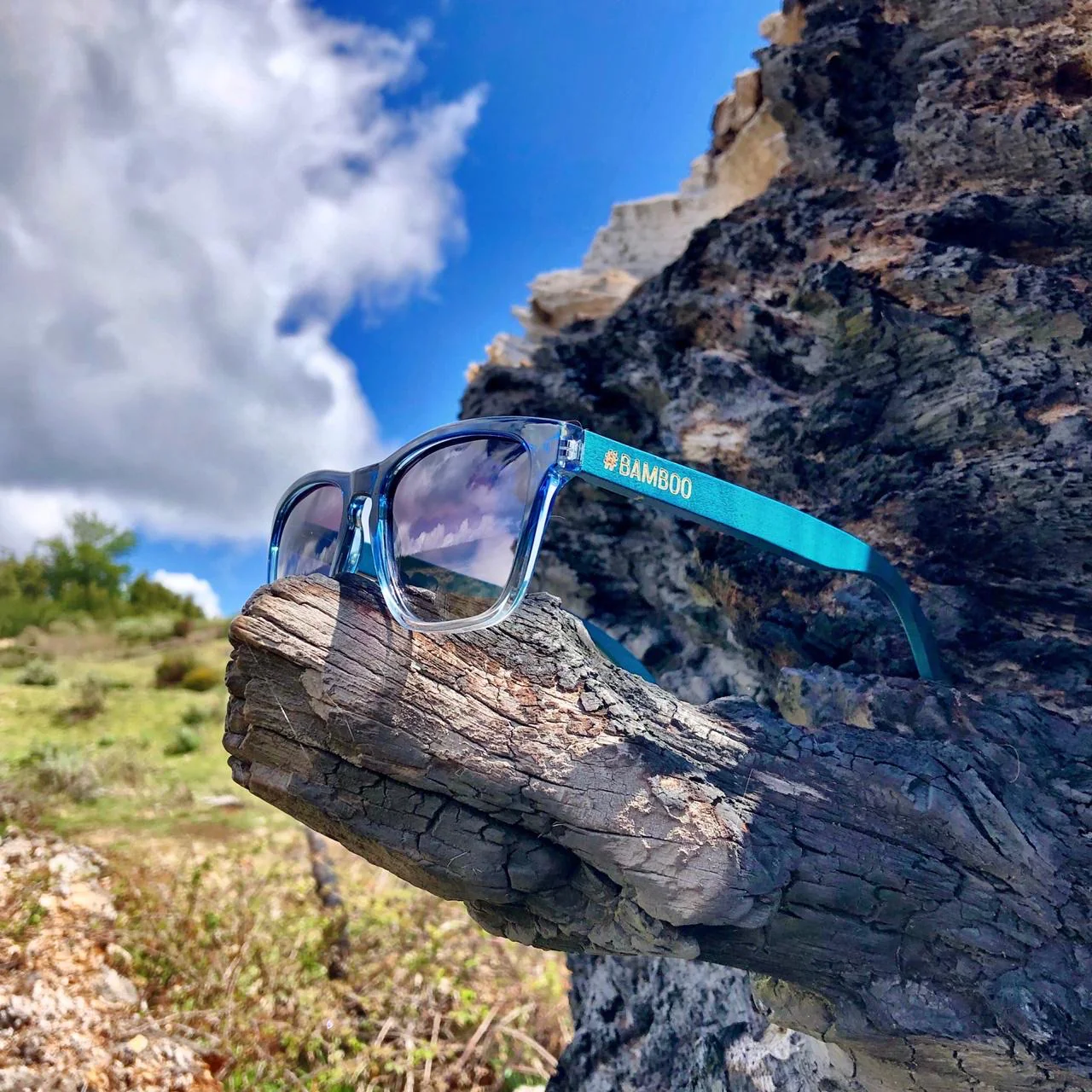 Modern Gradient Blue Sunglasses