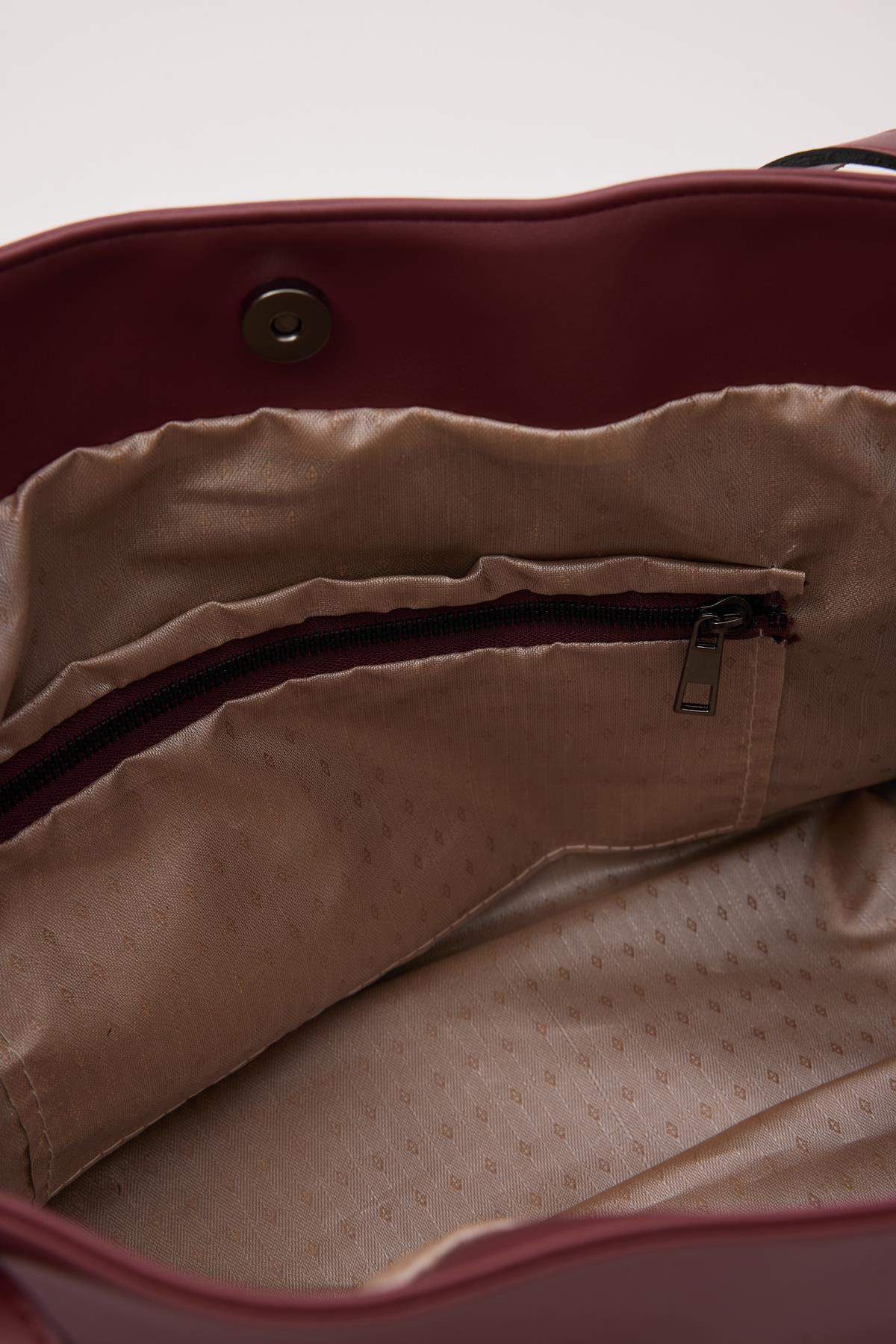 Stylish Maroon Handbag