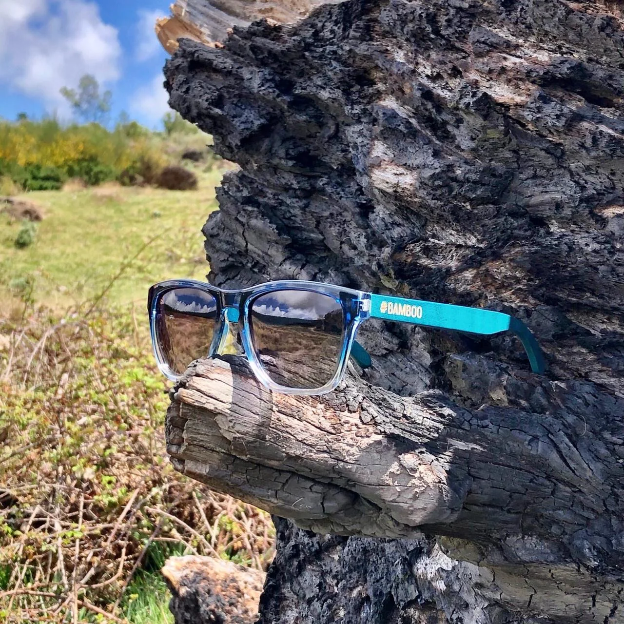 Modern Gradient Blue Sunglasses