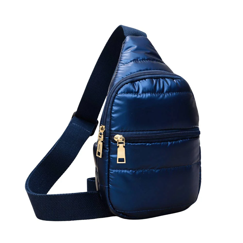 Stylish Gold-Tone Sling Bag