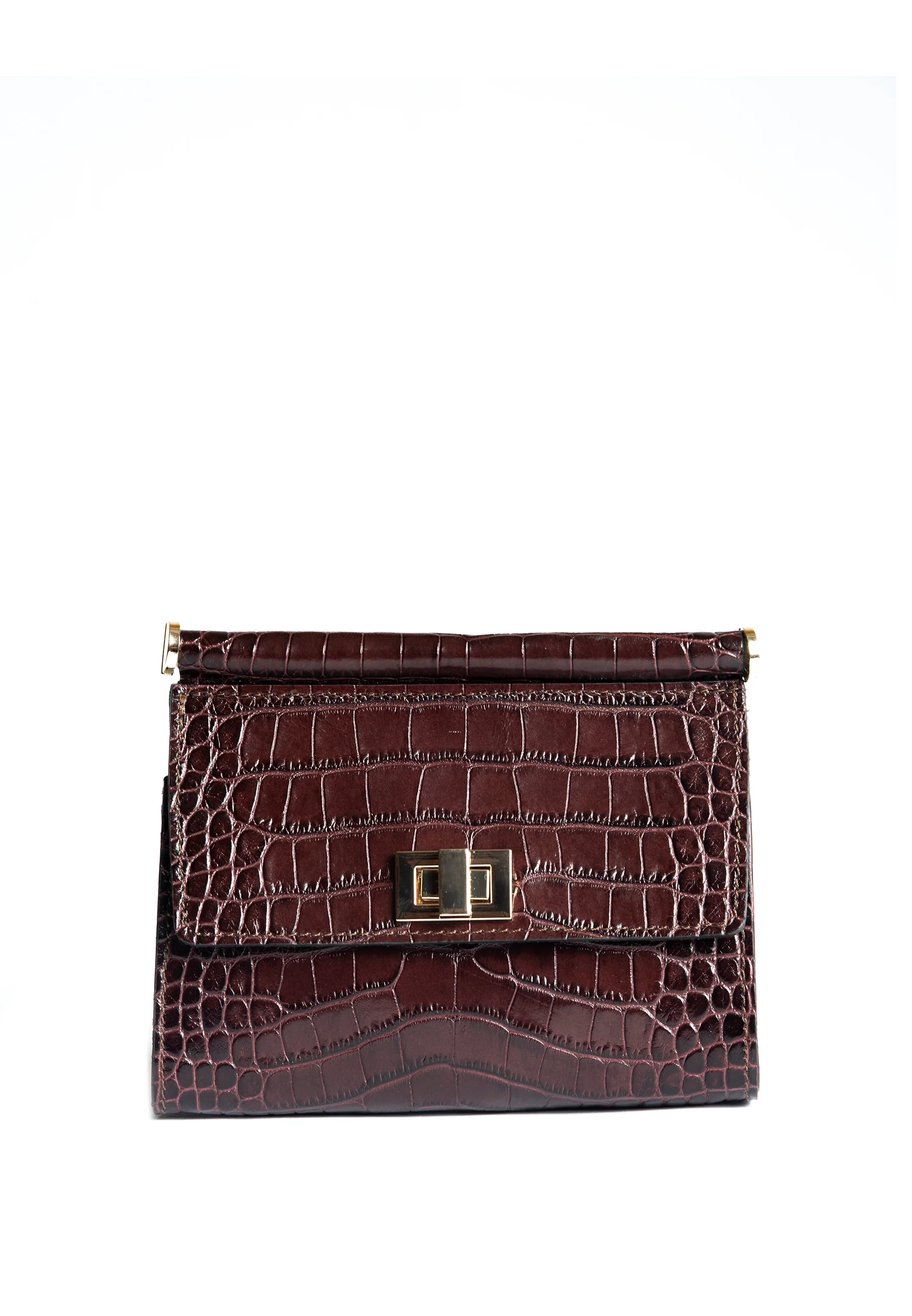 Chic Crocodile Pattern Shoulder Bag
