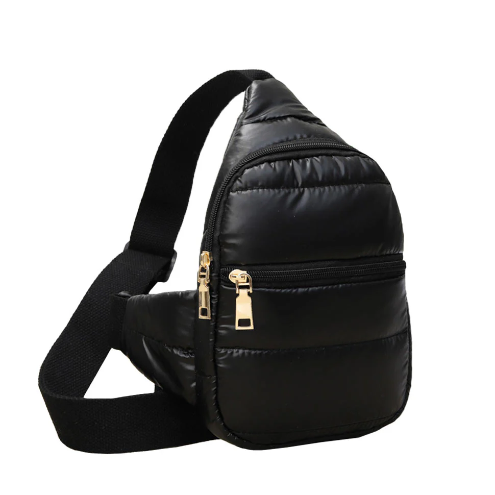 Stylish Gold-Tone Sling Bag