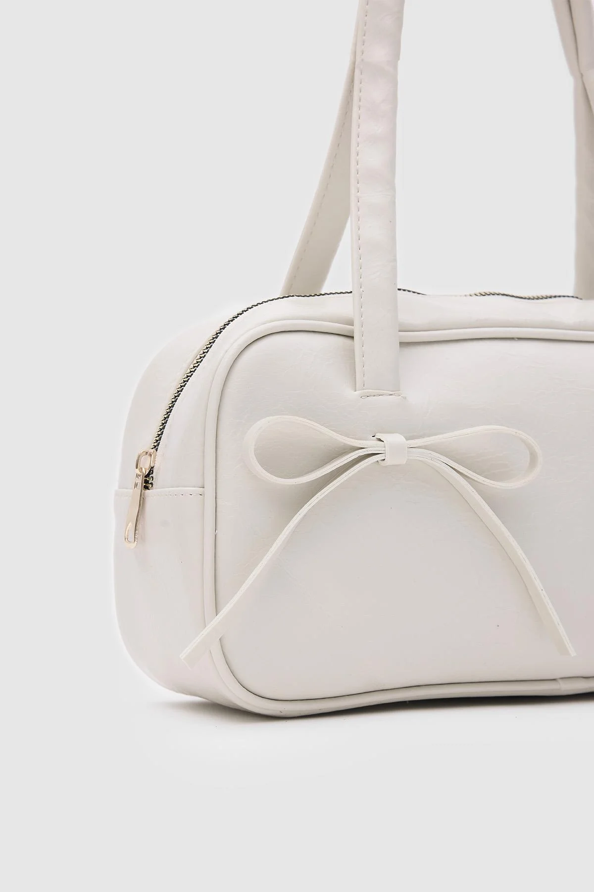 Elegantly Simple White Shoulder Bag