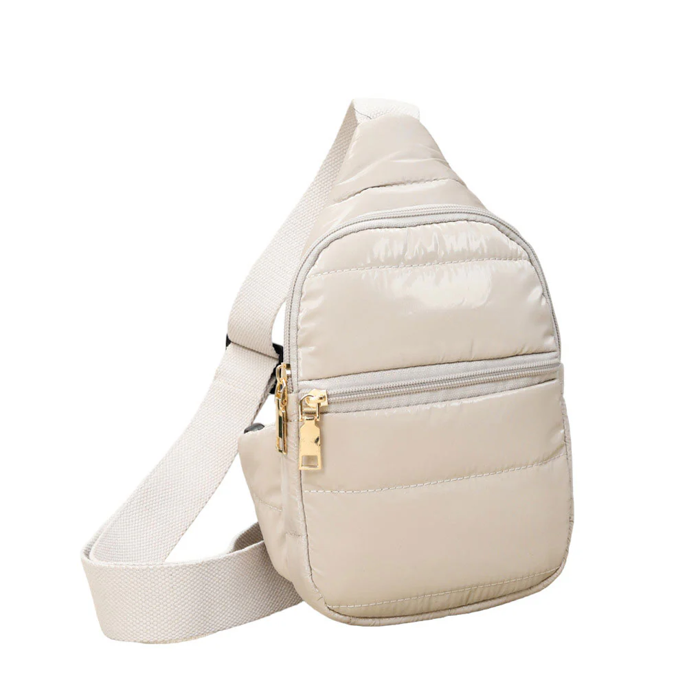Stylish Gold-Tone Sling Bag