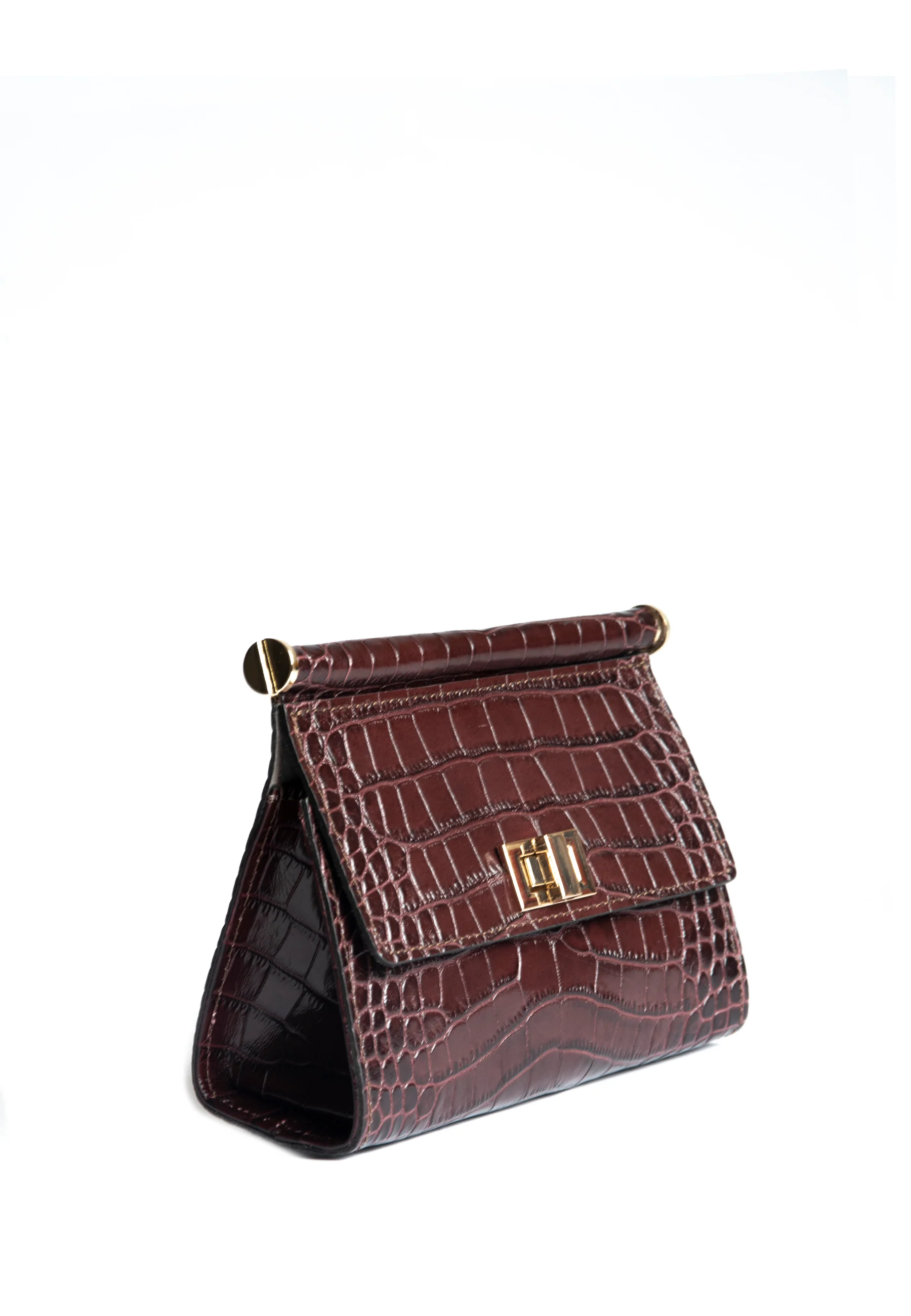 Chic Crocodile Pattern Shoulder Bag