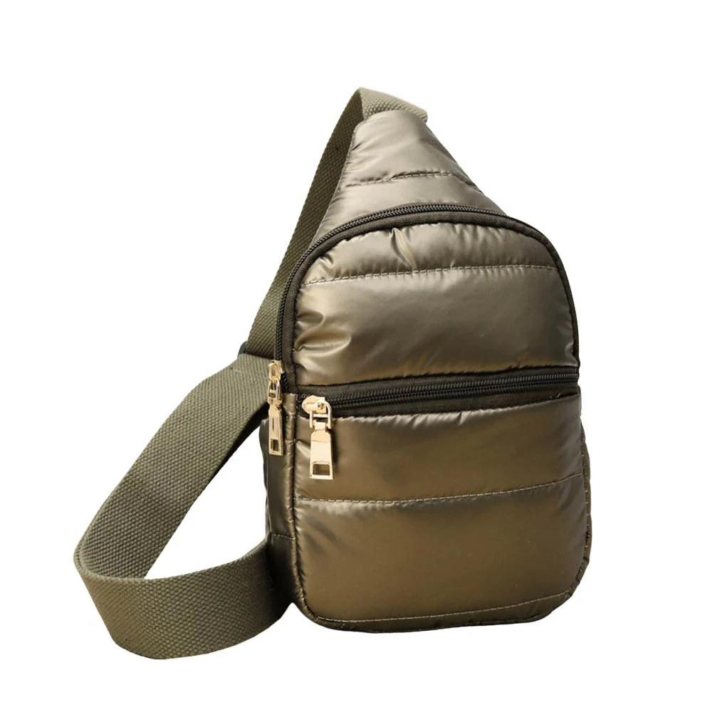 Stylish Gold-Tone Sling Bag